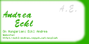 andrea eckl business card